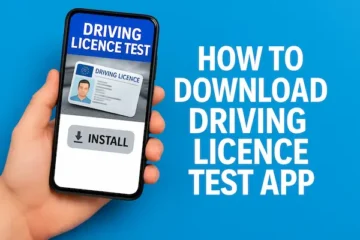 how to download driving licence test